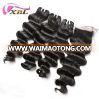 XBL factory wholesale cuticle aligned virgin human brazilian hair loose deep