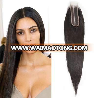 XBL Kim K Straight 2x6 Swiss Lace Closure 100% Human Hair with Baby Hair 10-16 Inch Lace Closure Free Shipping