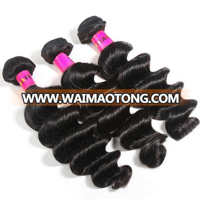 XBL Free shipping wholesale virgin peruvian human hair weave bundles, most popular loose wave virgin human hair