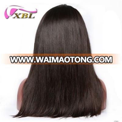 XBL wholesale top quality virgin brazilian human hair machine lace wig